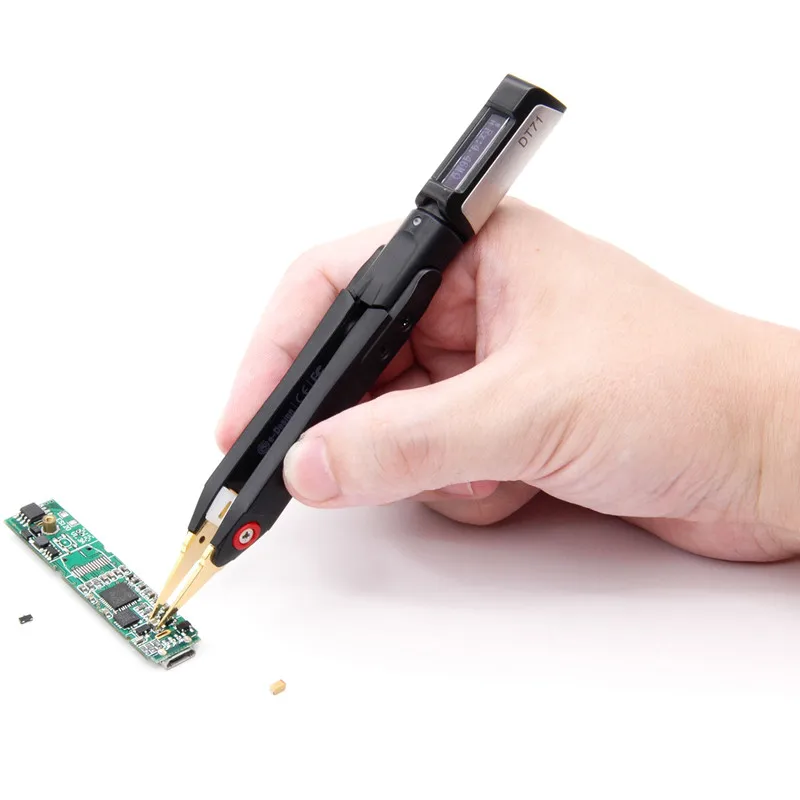 Nova Pinça Inteligente Digital Portátil Dt71 Medidor Lcr Gerador de Sinal Ferramenta de Depuração e Reparos com Tela Oled