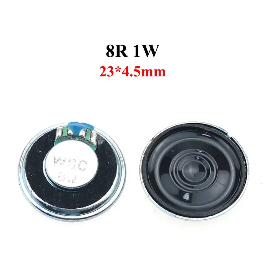 JCD 1PCS 8 ohm 0.5W 1W 2W Horn Loud Speaker 32R 8R 0.5/1/2W 20mm 23mm 26mm 28mm 30mm 32mm 36mm 40mm 50mm Loudspeaker Replacement