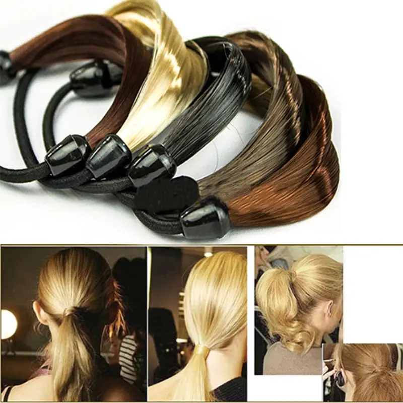 Fashion Korean Wig Hair Ponytail Holders Plaits Hair Twist Rubber Band Headband  M89E