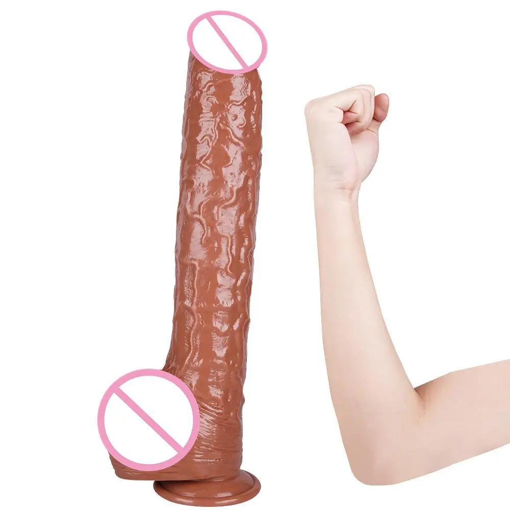 41*7cm Super Long Huge Dildo Suction Cup Realistic Penis Large Strap-on Dick Cock Lesbian Sex Toys For 18+ Adults Women Giant