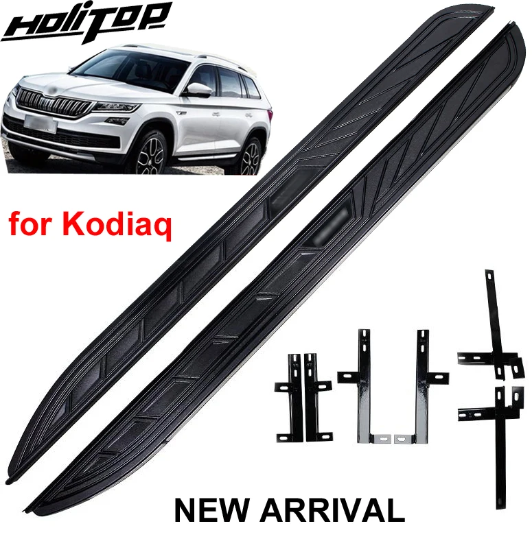 

Foot pedal side step bar running board for Skoda Kodiaq 2018 2019 2020 2021 2022 2023,powerful load,old seller,guarantee quality