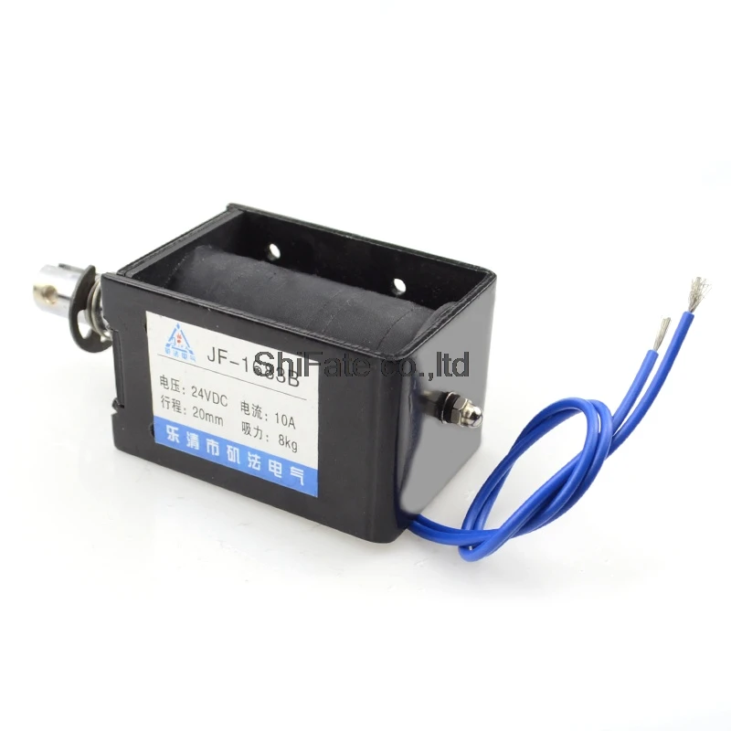 

FREE SHIPPPING! 1PCS JF-1683B DC12/24V 10A 20mm 8kg Push Pull Type Frame DC Solenoid Electromagnet Magnet