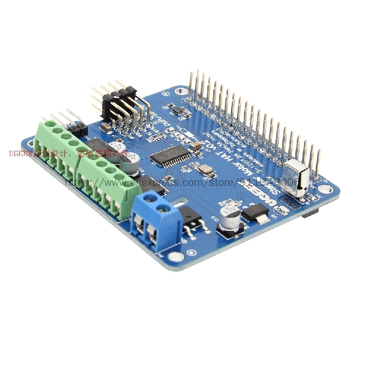 Raspberry PI 4B/3B หุ่นยนต์บอร์ดขยายใหม่รุ่น V2 Stepper มอเตอร์/มอเตอร์/Servo ไดรฟ์