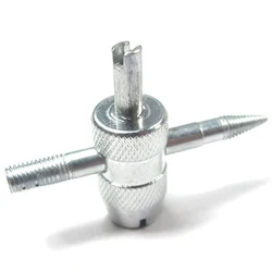1 Pc 4-Way For Car Auto Tyre Tire Valve Repairing Tool Tire Stem Core Remover Installer Repairer Universal Useful Durable