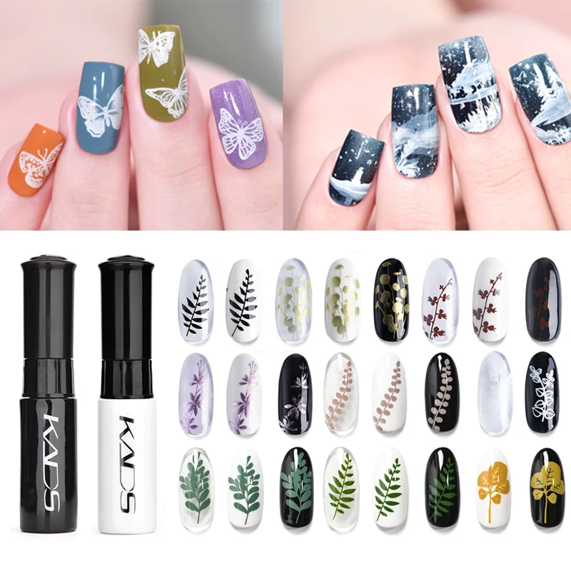 1 Bottle Nail Polish & Nail Stamping Polish 47 Colors Gold Silver Black White Nail Printing Lacquer Varnish For Nail Art Plate