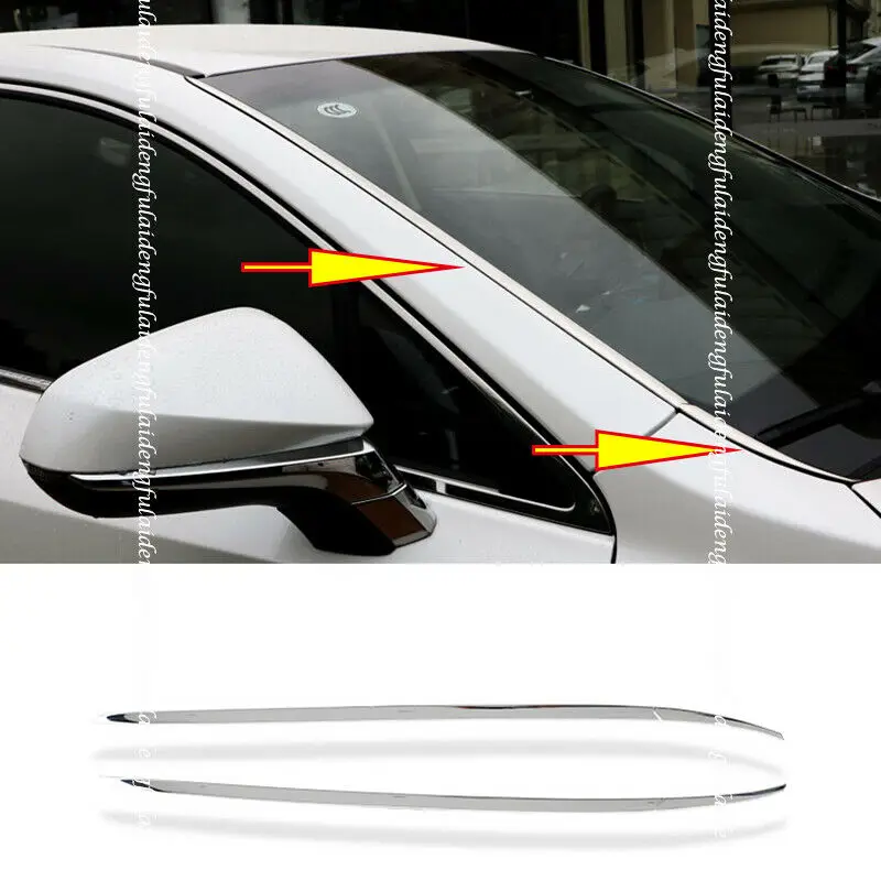 

Fits For LEXUS NX200t NX300h NX300 2015-2021 Stainless Steel Front Windshield Strip Cover Trim Moulding Car Accessories 2PCS