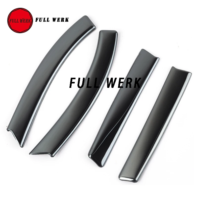 4pcs/Set Stainless Steel Car Inner Door Side Strip Decoration Trim Cover Sticker for Touareg 11-18 Interior Styling Accessories