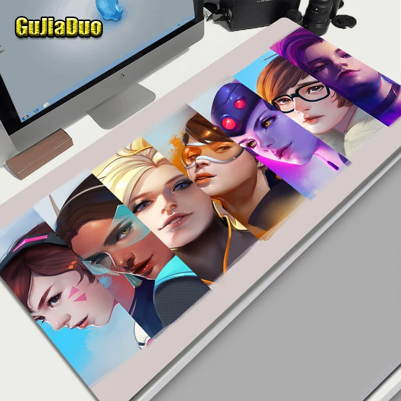 400X900 Ekstra Besar Gamer Sombra Mouse Pad Laptop Pc Cushion Gaming Room Aksesoris Anime Mousepad XXL Kecepatan Non-slip Meja Tikar