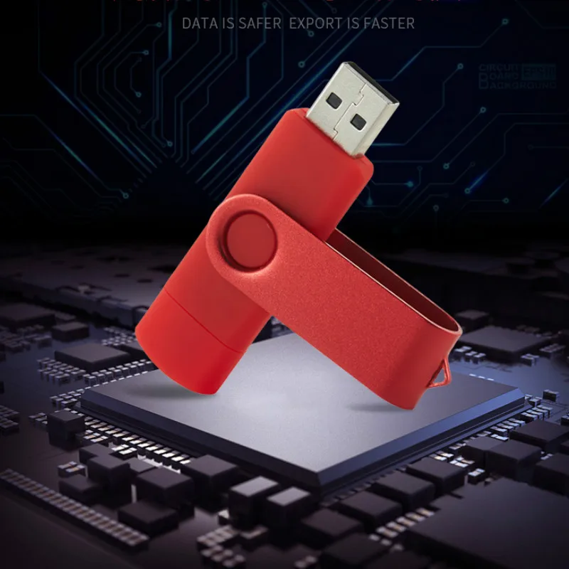 Fashion USB Flash Drive OTG Pendrive Smartphone 4G 8G 16G 32G 64G Pen Drive Flash Drive Customized Logo Memory Stick U Stick