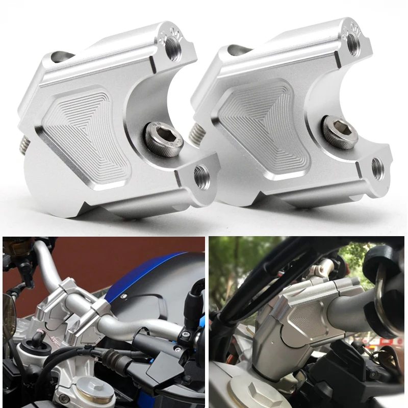 For Benelli TRK502 TRK502x TRK 502 ADV 2016-2017 Motorcycle Handlebar Heightening Code Riser Mount Clamp Adapter CNC aluminum