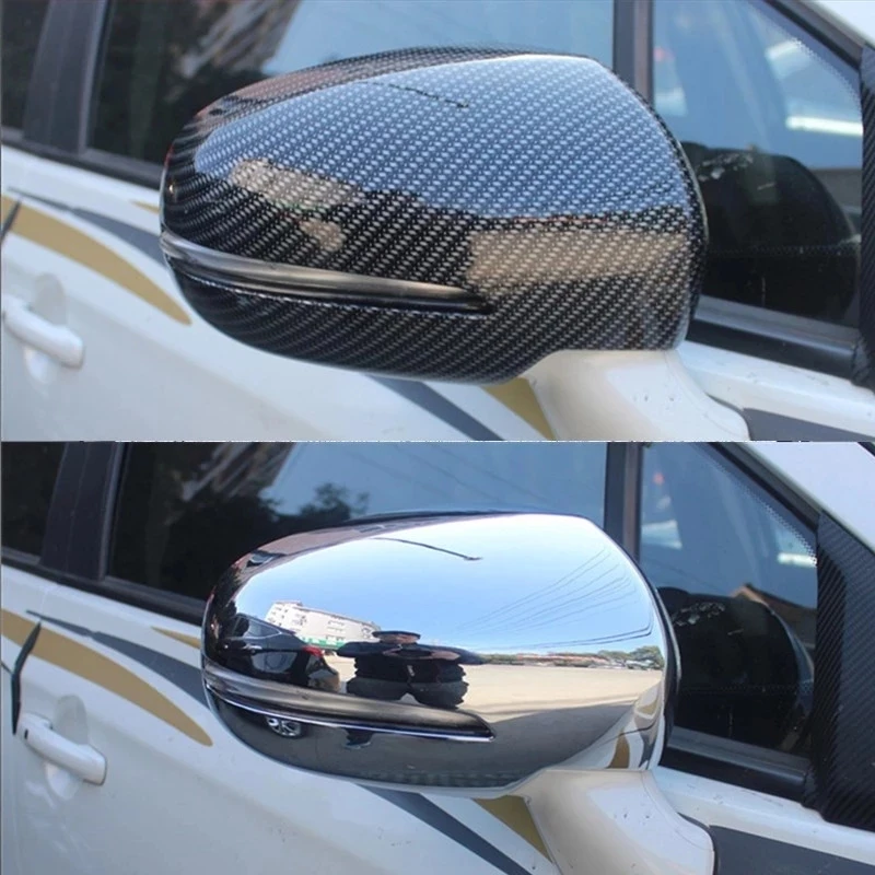 For Suzuki Vitara 2015 2016 2017 2018 2019 2020 2021 Car Rear View Mirrors Cover Side Door Rearview Tunring Light Mirror Trims