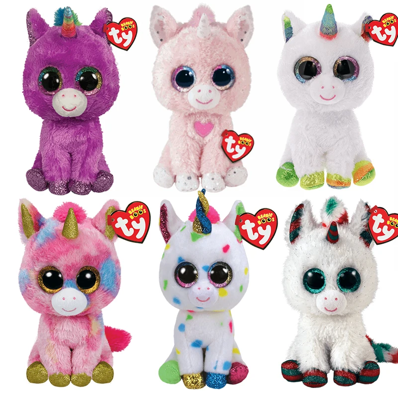 

15cm Ty Beanie Festive Limited Rare Unicorn Collection Cute Stuffed Animal Children’s Plush Toys Halloween Christmas Birthday Gi