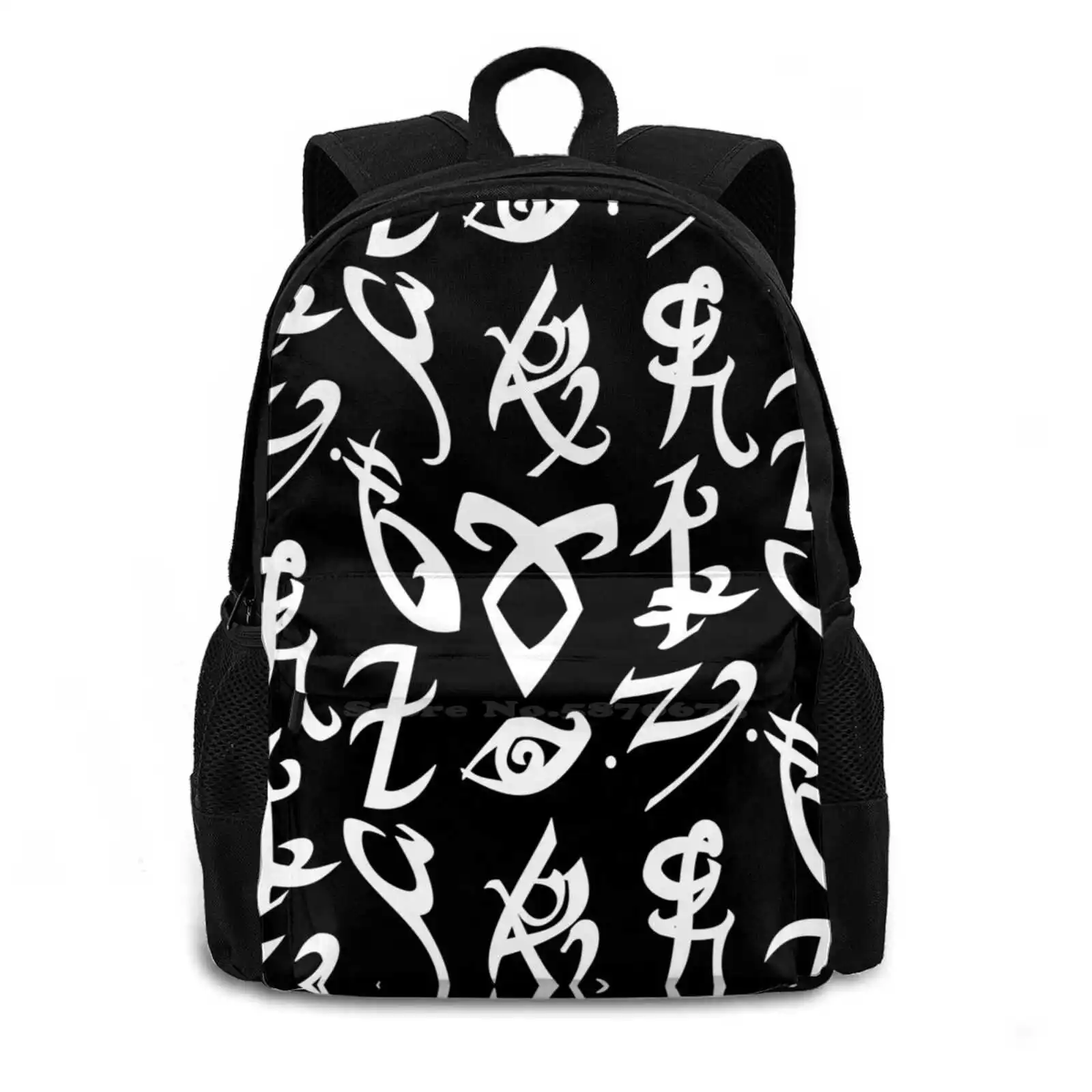 Shadowhunters Runes , Mortal Instruments School Bags For Teenage Girls Laptop Travel Bags Mortal Instruments Tmi Tid Tda