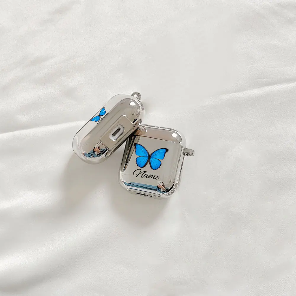 Nome personalizado para Apple Airpods, capa protetora do fone de ouvido, fones de ouvido, texto personalizado para Airpods Pro Cover