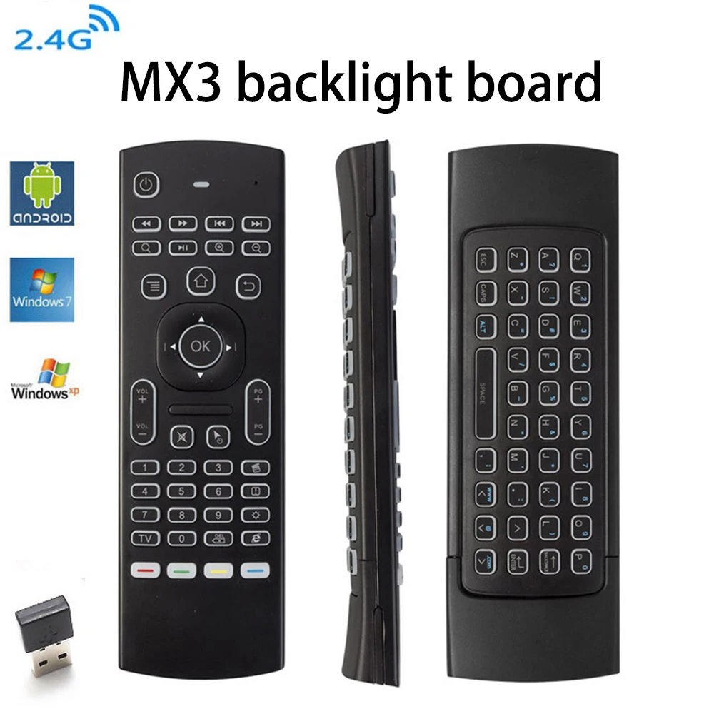 

MX3 wireless keyboard with backlight 2.4G wireless flying mouse air flying mouse backlit keyboard wireless keyboard