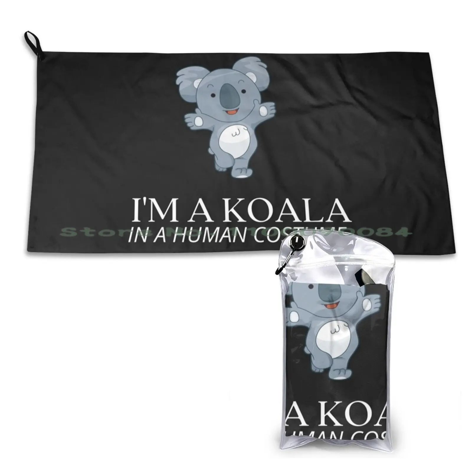 I M Really A Koala In A Human Costume Funny Gift Quick Dry Towel Gym Sports Bath Portable Supernatural Dean Sam Castiel Lucifer