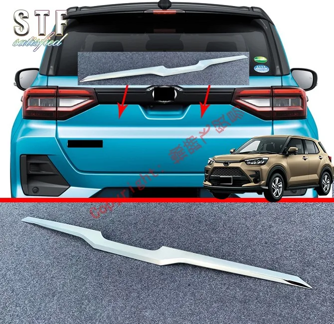 ABS Chrome Rear Trunk Lid Cover Trim For Toyota Raize A200A\210A 2019 2020 Car Accessories Stickers