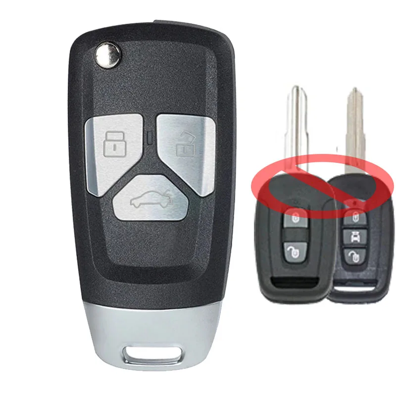 

Keyecu GM96628228 433MHz ID46 Chip Upgraded Flip Remote Car Key Fob for Chevrolet Captiva 2008 2009 2010 2011 2012 2013