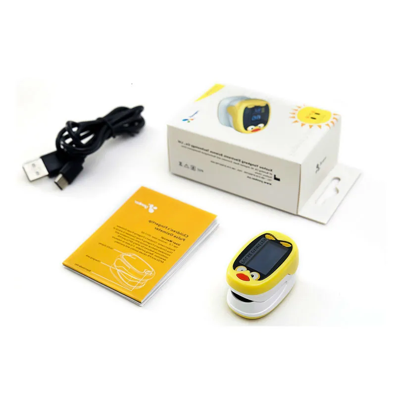 JYHealth Baby Finger Pulse Oximeter Pediatric Oximetro pediatrico De Dedo Rechargeable Children SPO2 Pulsioximetro Blood Oxygen