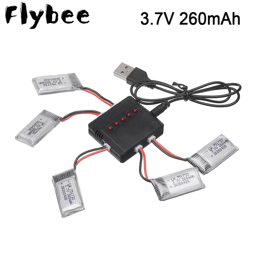 H36 Battery 3.7V 260mAh Lipo Battery For Eachine E010 E011 E012 E013 For Furibee F36 NH010 H36 RC Quadcopter Drone battery Parts