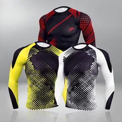 Quick Dry Fitness Men's Thermal Underwear For Men Thermo Clothes Winter Compression Quick Dry Long Sleeve T-shirt Sports Shirt