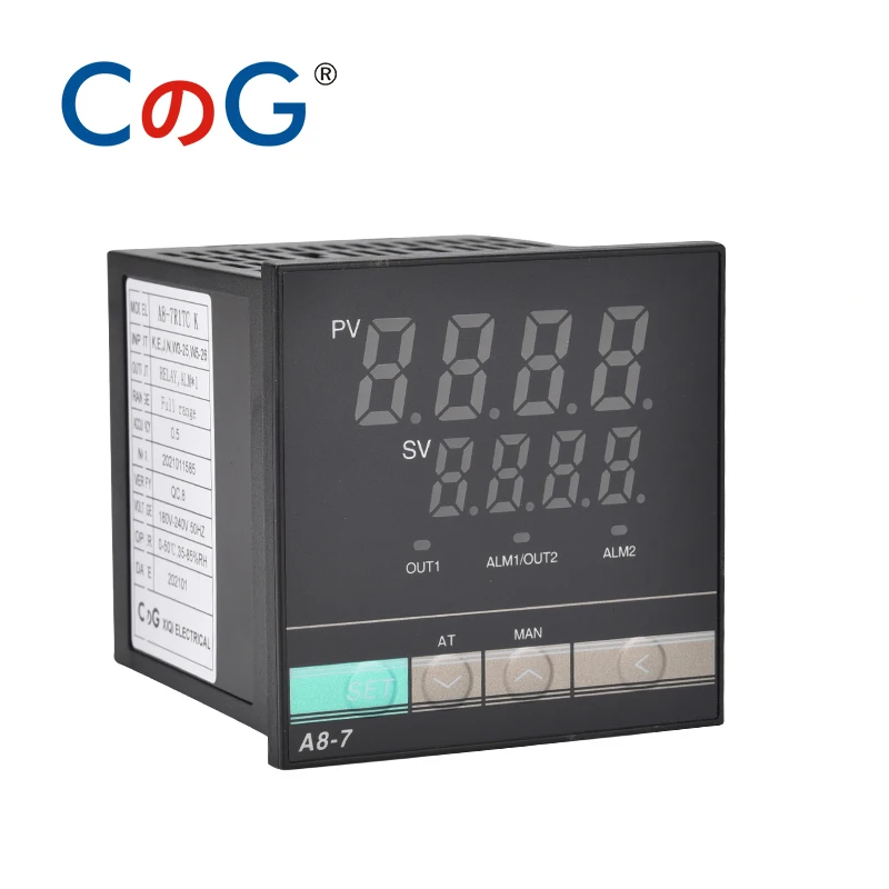 Controlador de indicador de temperatura Digital CG A8-7 PID, 72x72MM, para relé mecánico o SSR