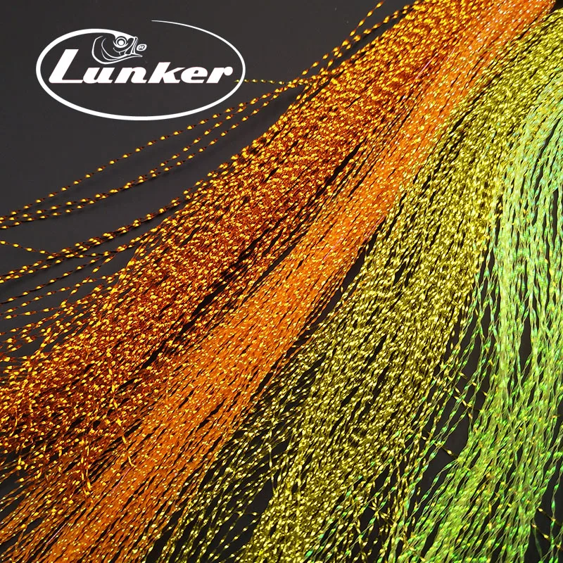 Lunker Fliegenfischer-Tinsel, gedrehte Strang-Schnur, Bindematerial, glänzendes Kristall-Flash-Material, DIY-Material, Hilfshaken, Köderfliegen – Detail 8