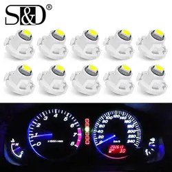 10PCS T3 T4.2 T4.7 LED Light Bulbs Car Interior Instrument Lamp Auto Dashboard Indicator Light White Blue Red Yellow Green Pink