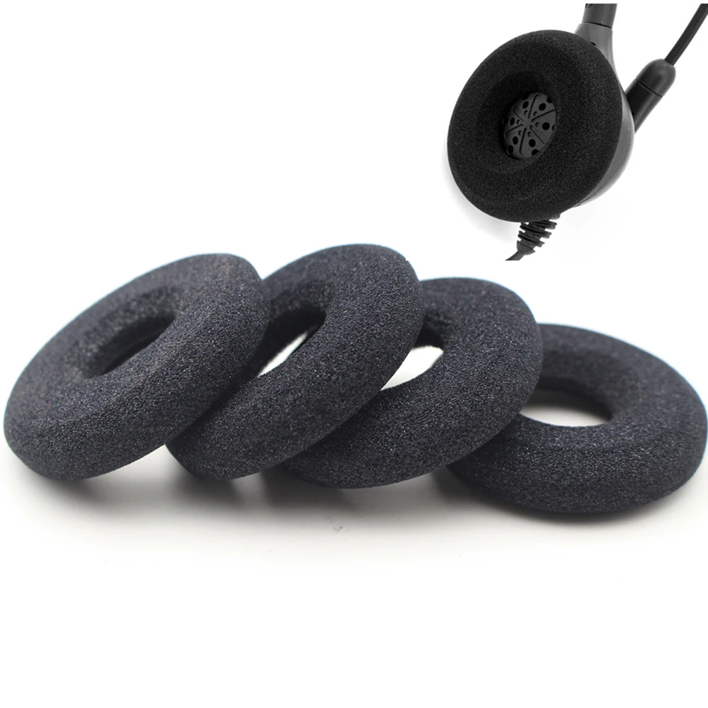 50 almofadas da orelha da espuma do donut dos pces para plantronics supra mais encore e hw251n hw261n hw510 hw510v hw520