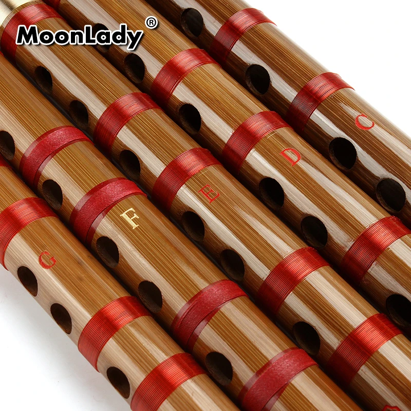 Chinese Bamboo Flute Dizi Traditional Flauta Wood For Beginners Student EFG Key