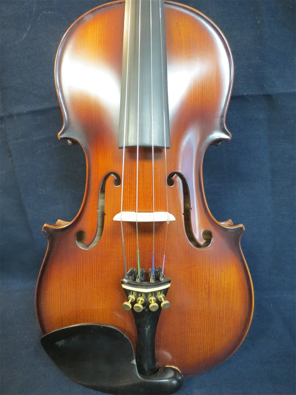 Strad style European Tone flamed maple back concert solo song violin 4/4 #14870