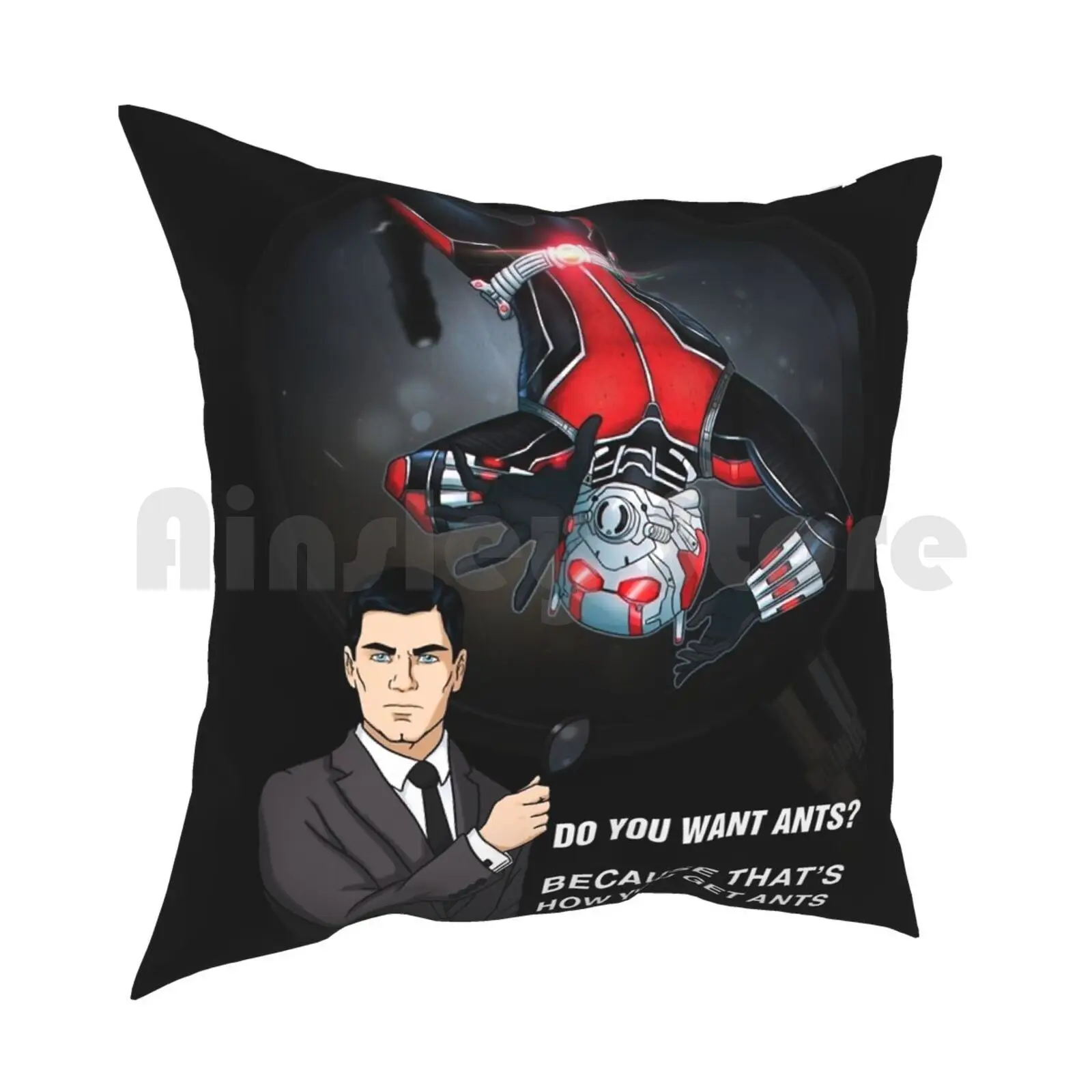 Do You Want Ants ? Pillow Case Printed Home Soft Throw Pillow Antman Ant Man Superhero Sterling