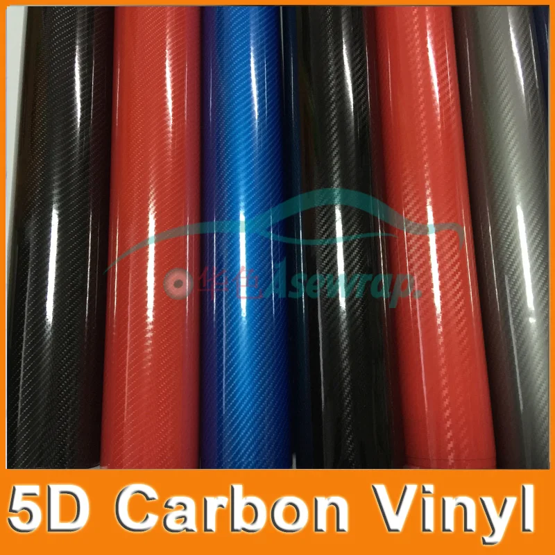 

50x152cm 5D High Glossy Carbon Fiber Vinyl Film Car Styling Wrap Motorcycle Car-styling Accessories Interior Carbon Fiber Film