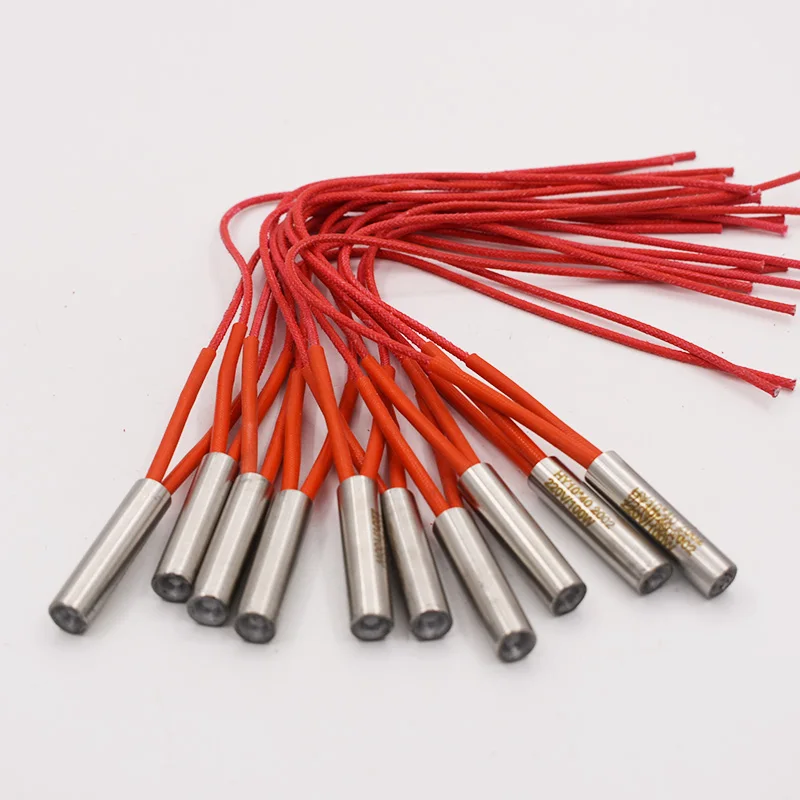 Stainless Steel 12x80mm Cartridge Heater 12mm Tube Dia. 24V/36V/110V/220V/380V 140W/150W/240W Electric Heater Element