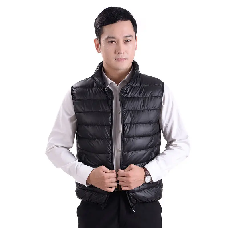 Down Cotton Vest Boys' Light and Thin  St Collar Autumn  Winter Men'S Coat Korean Fashion Hsome Youth Y634