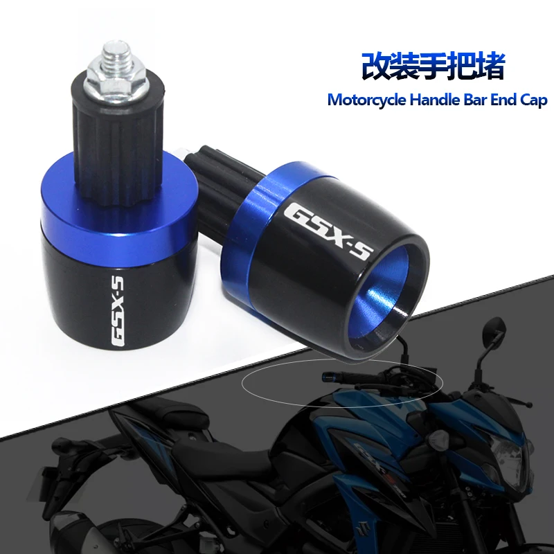 Manopole manubrio moto End Maniglia Bar Cap End Plug per Suzuki GSX-S GSXS 125 150 750 1000/F/ABS GSX-S125 GSX-S750 GSX-S1000