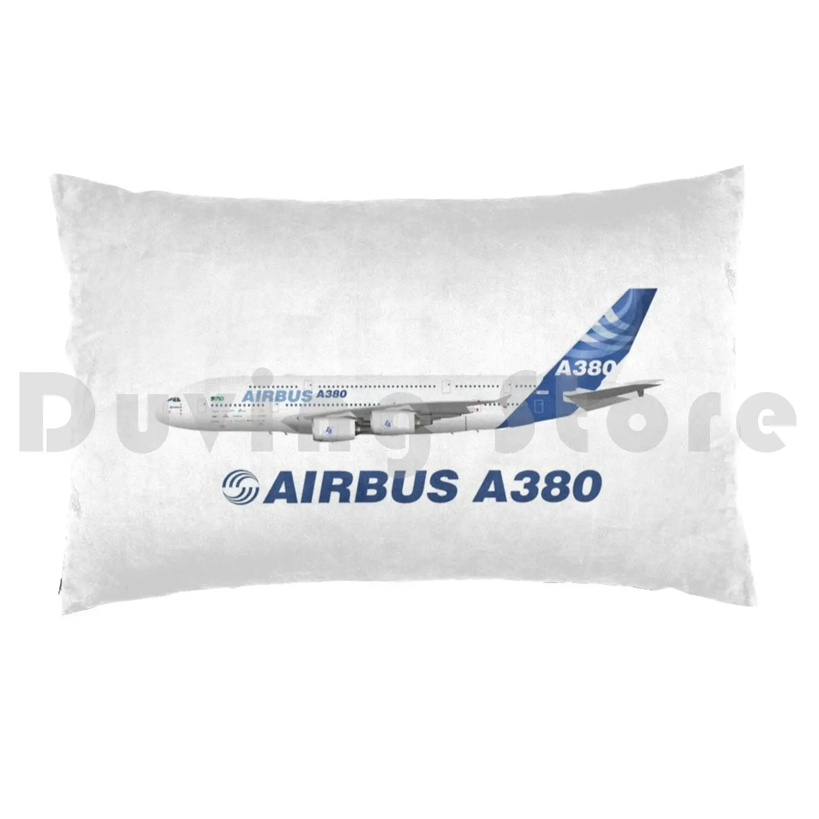 Illustration Of Airbus A380 In House 2010 Pillow Case DIY 50*70 Airbus A380 Airbus A380 A380 Airbus Airbus Sas Art