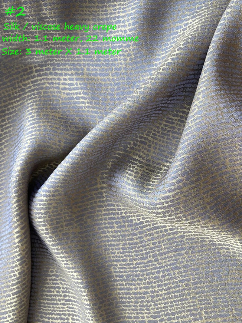 SUPER DEALS! BY PIECE Natural Silk Fabrics Material Chiffon Charmeuse Crepe Georgette