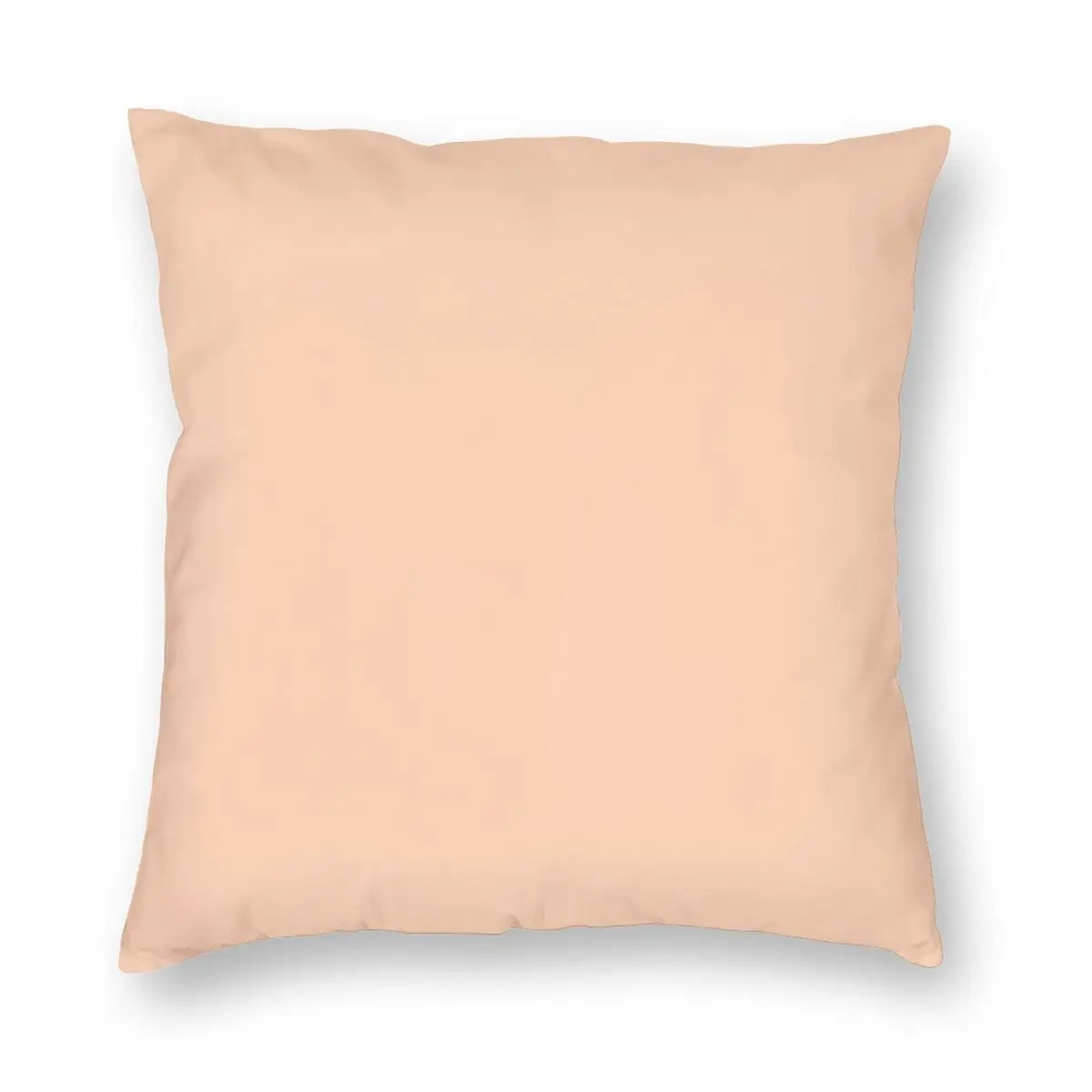 Color Apricot Square Pillowcase Polyester Linen Velvet Printed Zip Decor Pillow Case Room Cushion Cover Wholesale