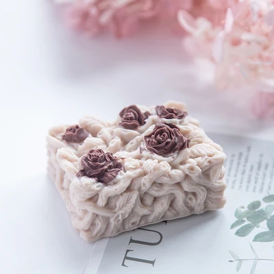 

PRZY Silicone Flower Soap Handmade Mold Silicone Vine Rose Flower Mold Soap Making Moulds Resin Clay Molds Eco-friendly