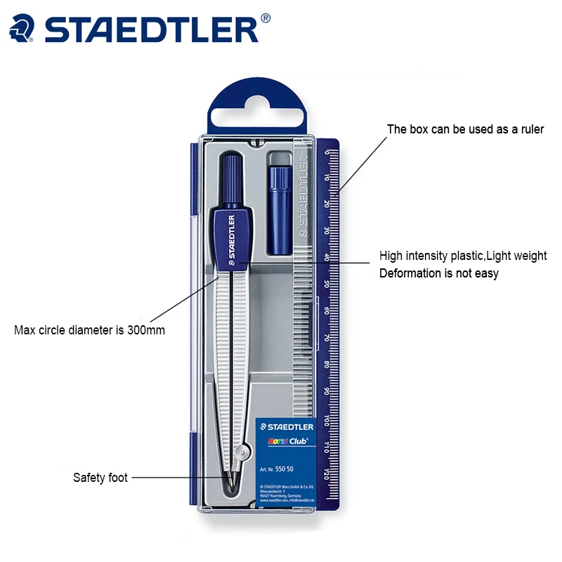 Imagem -05 - Contração de Desenho Staedtler Compasso Ferramentas de Design para Escola e Escritório Materiais de Papelaria