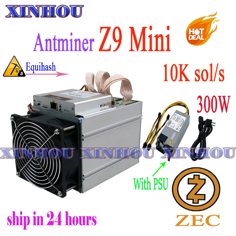 

ZCASH/ZEC miner Antminer Z9 mini 10k sol/s ASIC Equihash Miner More economical than Z11 Z11e Z11j Z9 S9 S17 M20S M21S T17 E12 A9