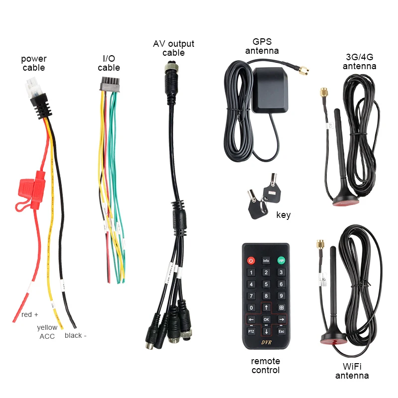 AHD 1080P 4G WiFi Car Mobile DVR G-Sensor SD Card MDVR Support iPhone Android Phone PC Real Time Video Monitor GPS Track Speed