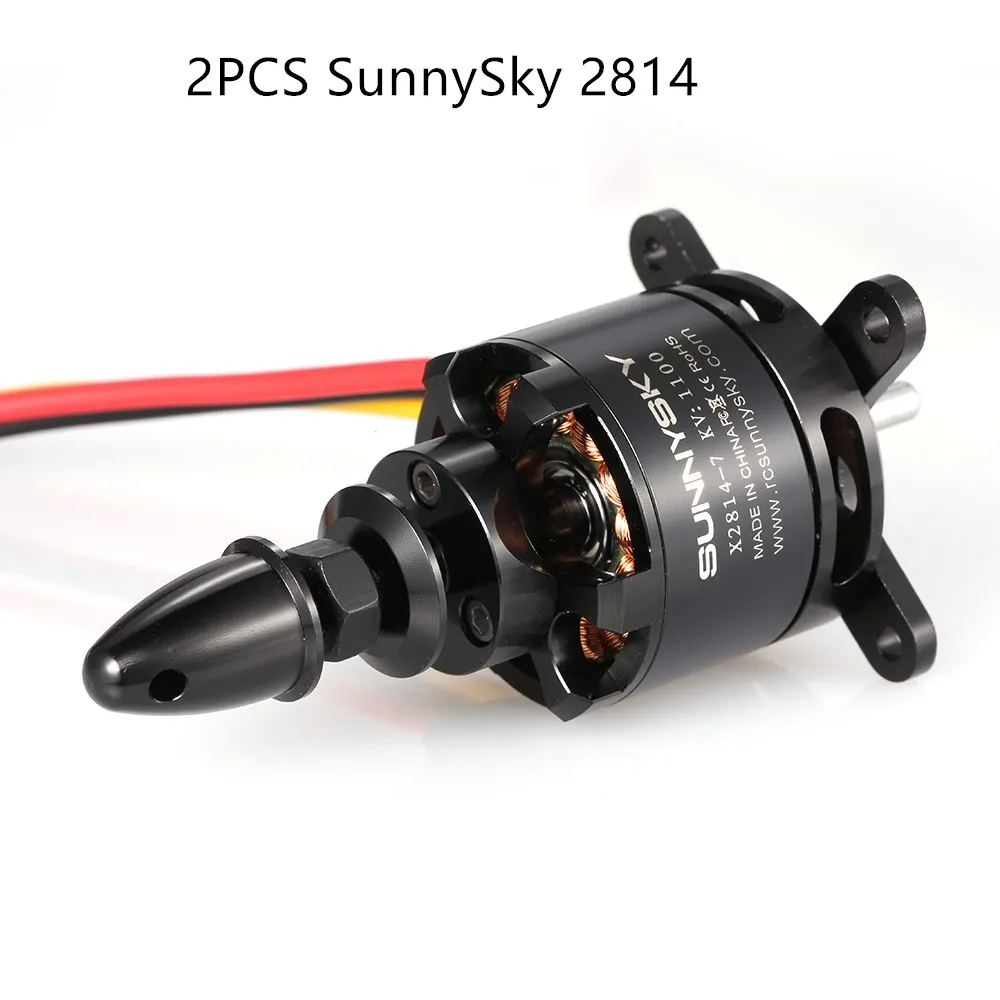 

2PCS 900KV SunnySky X2814 2814 3-5S Brushless Motor for Fixed-wing Drone RC Motor Believer UAV 1960mm RC Airplane Helicopter