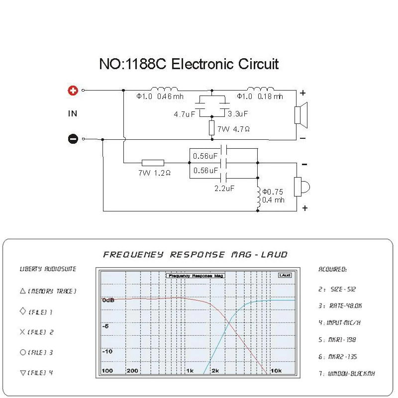HIFIDIY LIVE 1188C 2 Way 2 speaker( Treble tweeter + bass) Unit HiFi home Speakers audio  Frequency Divider Crossover Filters