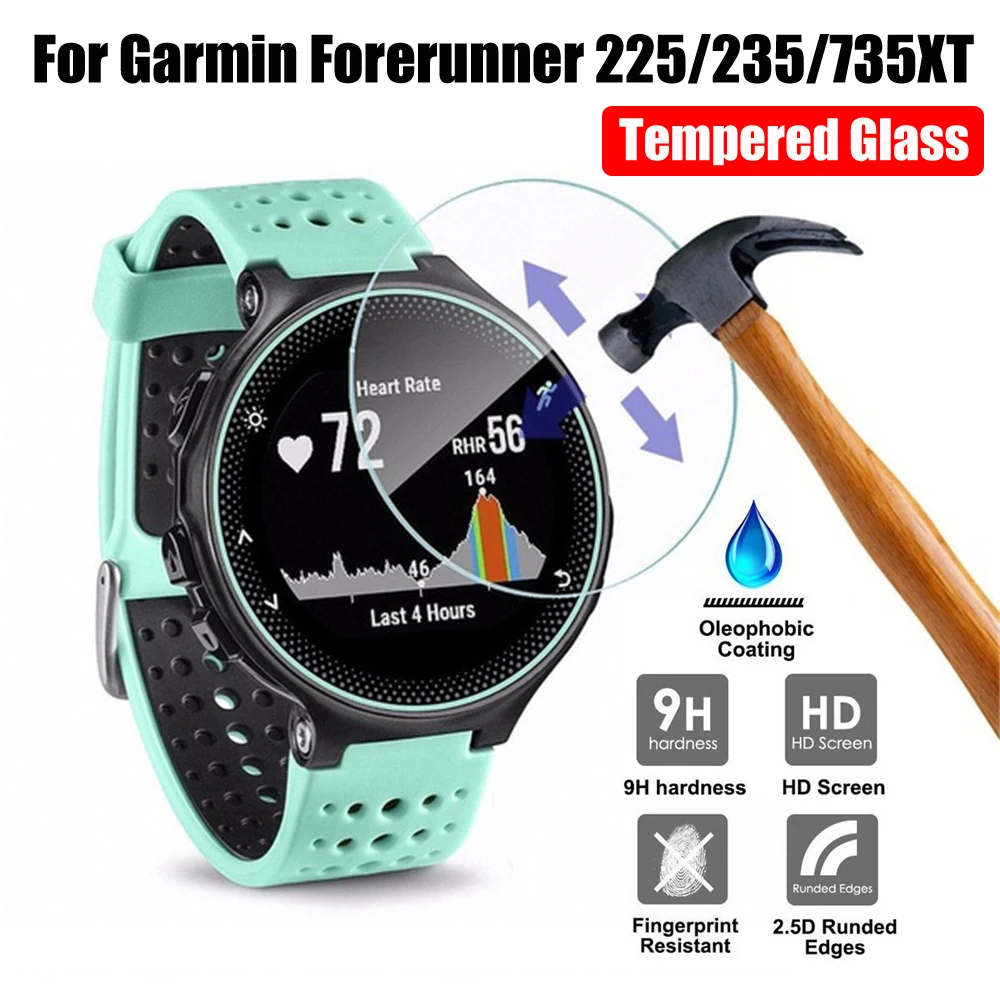 Tempered Glass 9H Screen Protector Film For Garmin Garmin Forerunner 235 225 735XT Smart Watch Screen Protector Film Cover