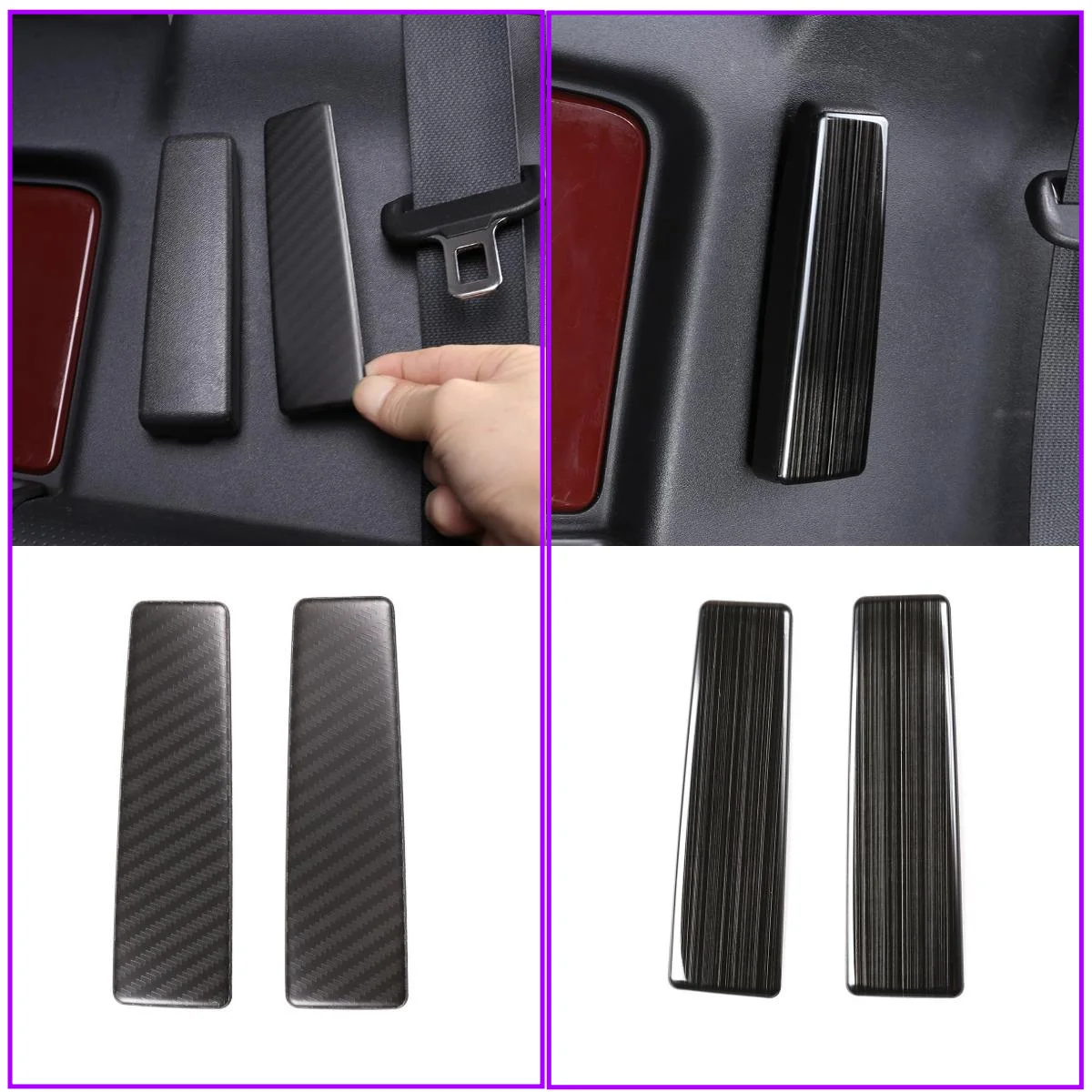 

Auto Parts Stainless Steel Rear Door Grab Handle Panel Trim For Toyota FJ Cruiser 2007-2021 ST Car Accessories Decorative Cover