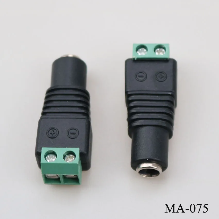 

1 Piece 5.5 x 2.1mm male CCTV Camera LED DC Power jack plug Adapter connectors,MA-075