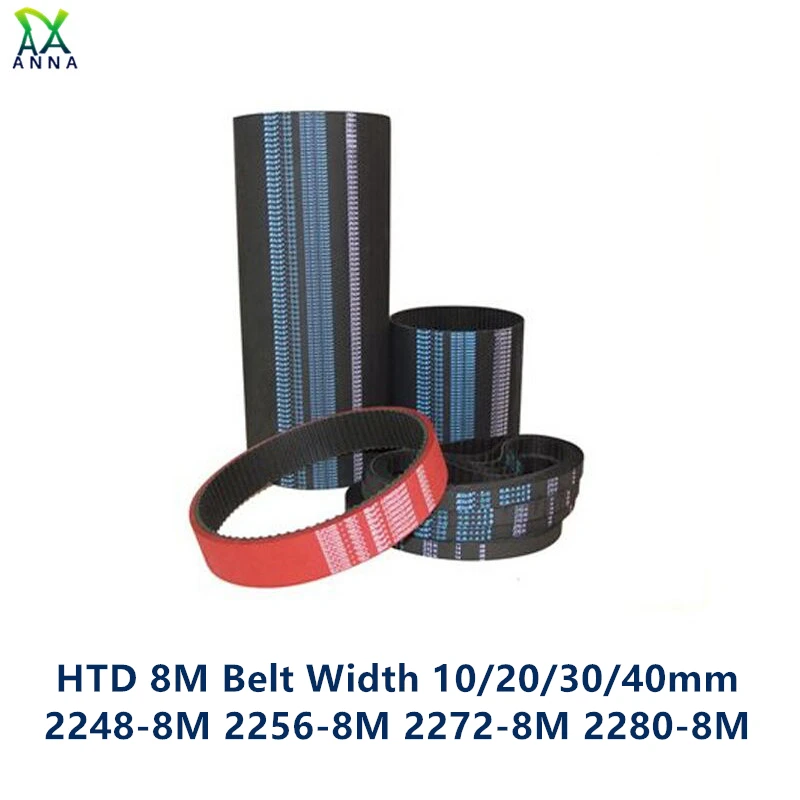 

HTD 8M synchronous Timing belt C=2248/2256/2272/2280 width 10/20/30/40mm Teeth 281 282 284 285 HTD8M 2248-8M 2256-8M 2272-8M