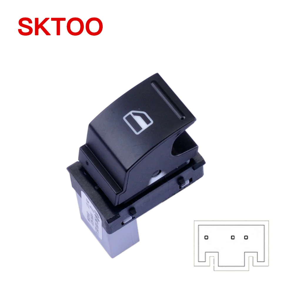 SKTOO For Skoda Superb 2009-2013 Glass Lift switch front left and right door rear door window control switch 1ZD959858